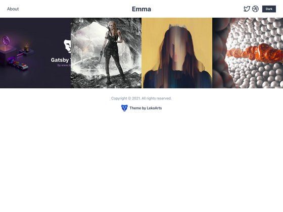 Image for Gatsby Starter Portfolio Emma on template0.com Image for Gatsby Starter Portfolio Emma on template0.com