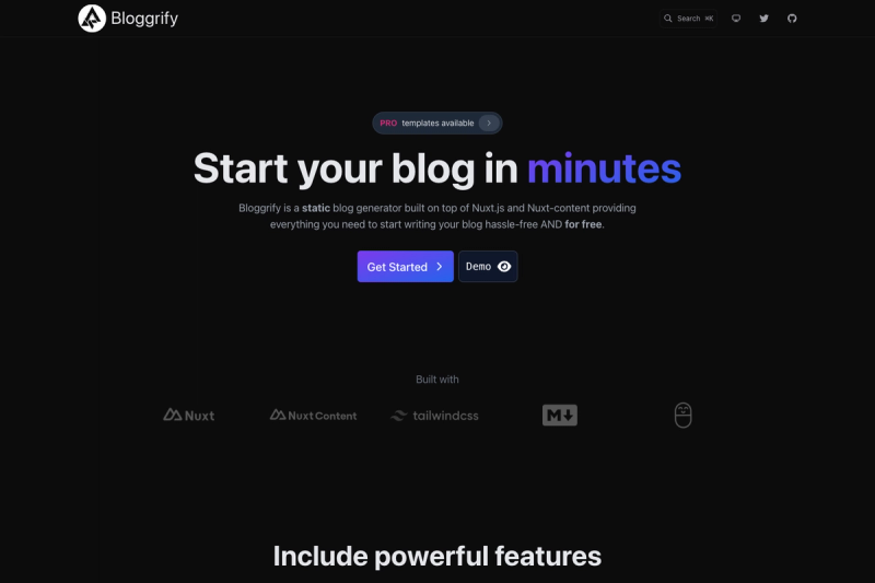 Image for Bloggrify on template0.com Image for Bloggrify on template0.com