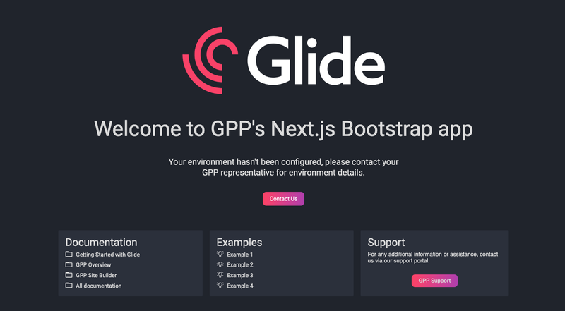 Image for Glide Publishing Platform - Next.js Starter on template0.com Image for Glide Publishing Platform - Next.js Starter on template0.com