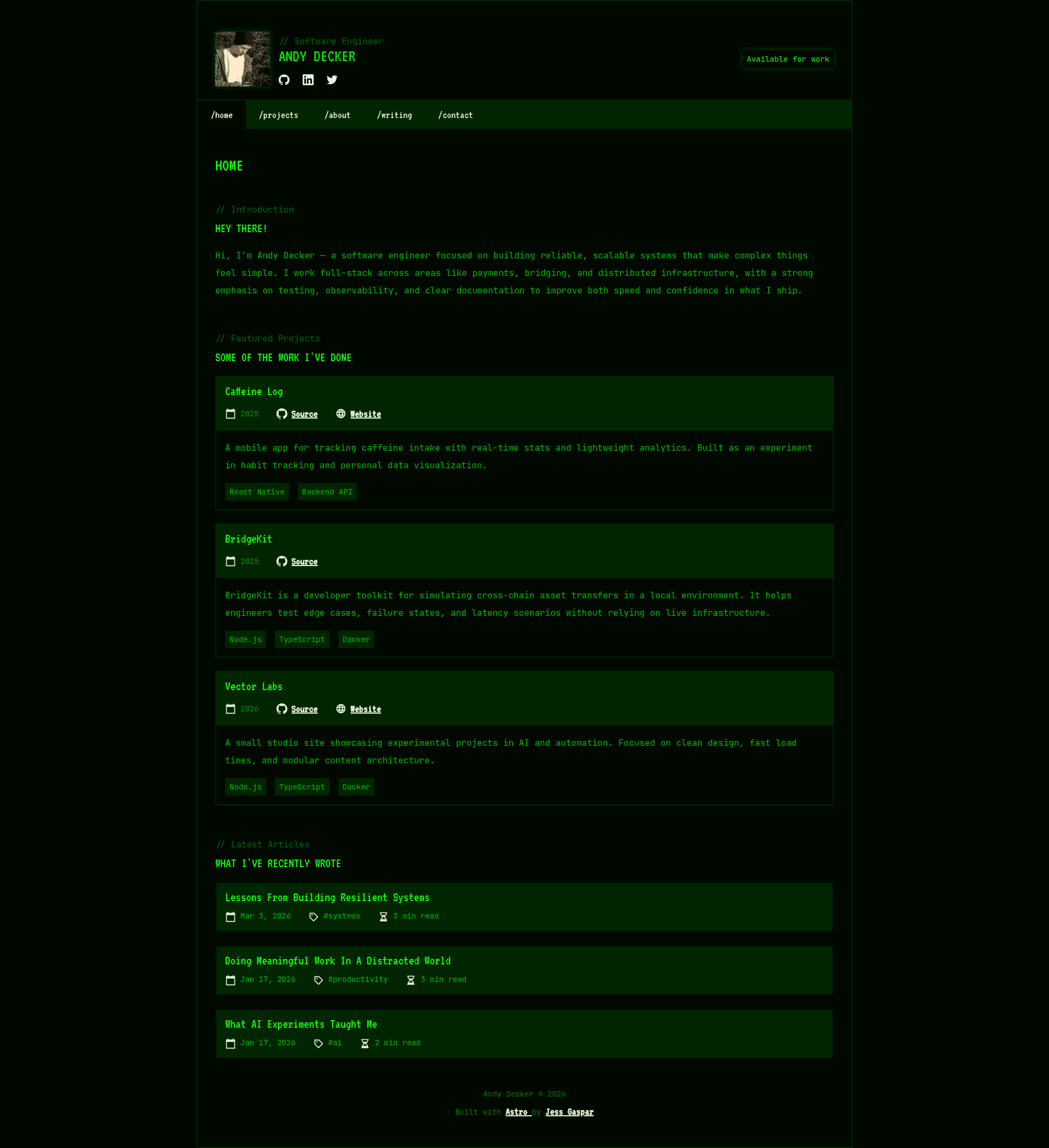 screenshot of Decker on template0.com