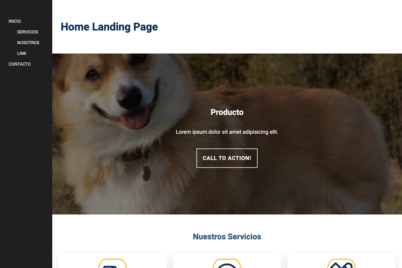 Image for Landing Page Template on template0.com Image for Landing Page Template on template0.com