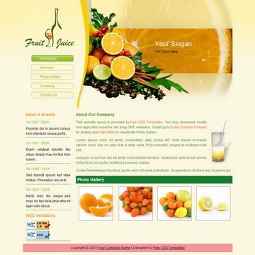 Image for Fruit Template on template0.com Image for Fruit Template on template0.com