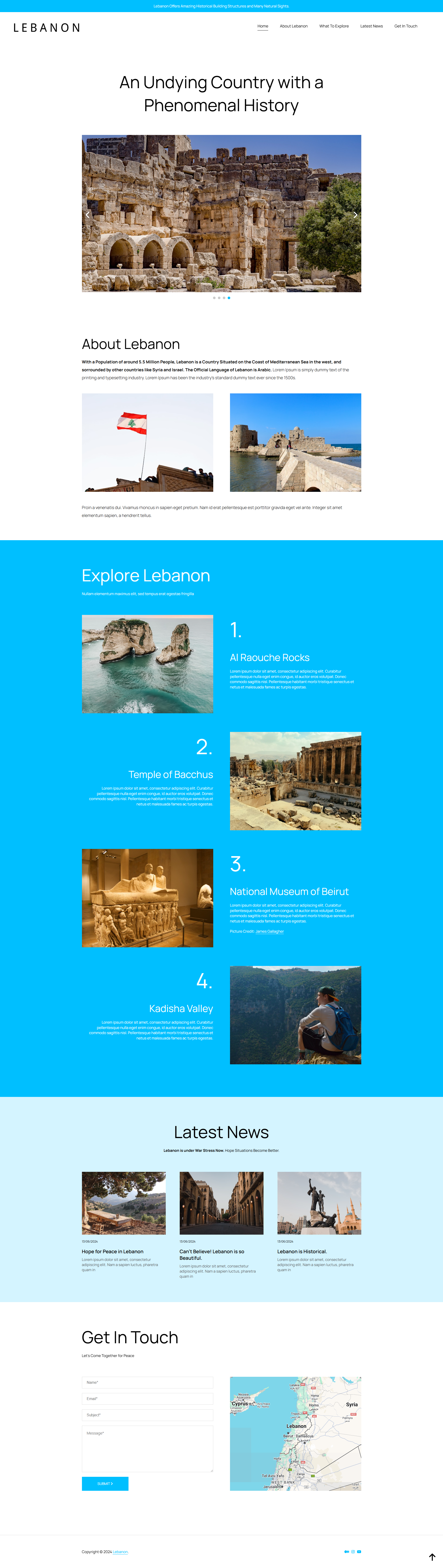 Image for Lebanon(hospitality html template) on template0.com