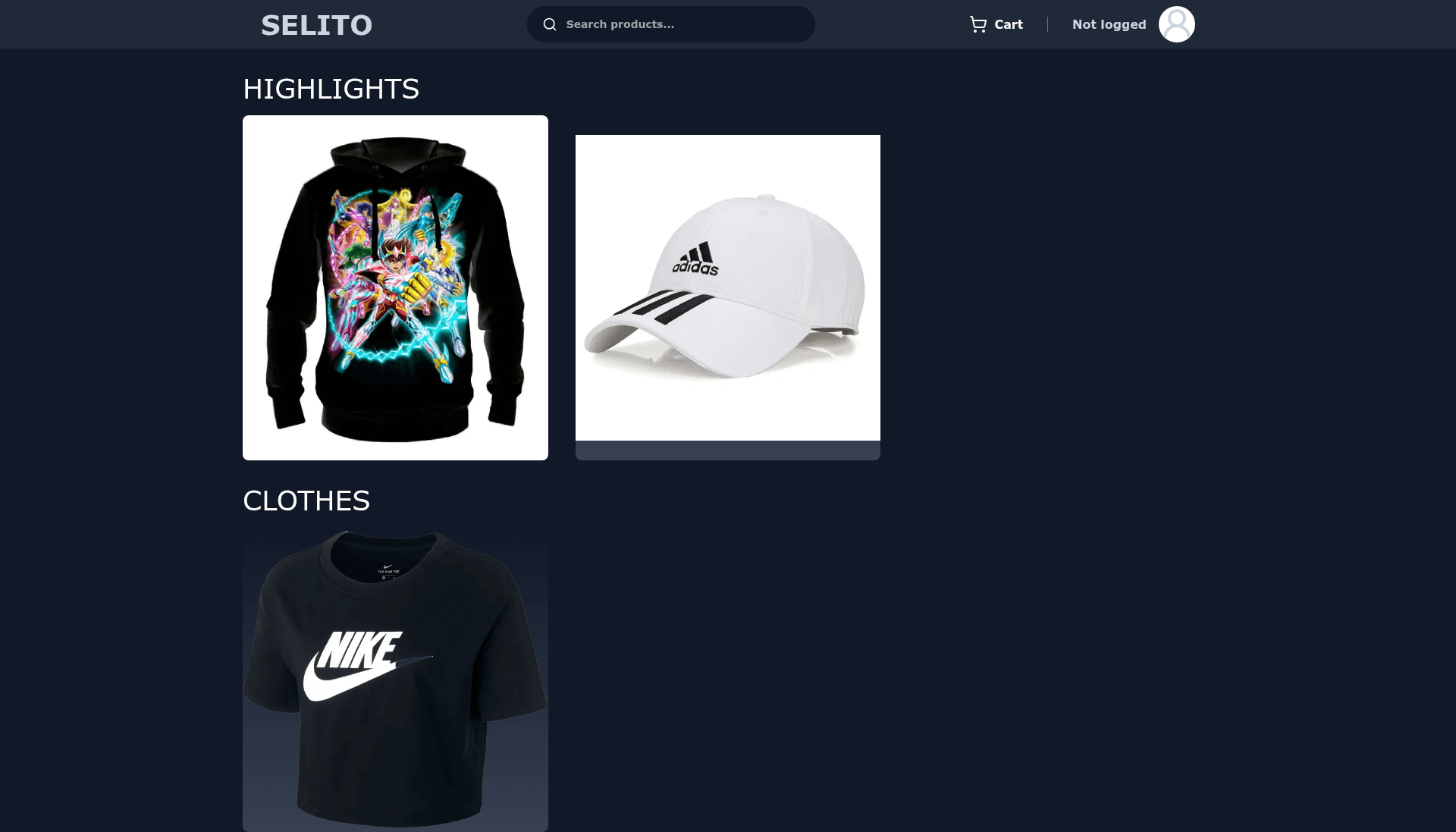 screenshot of Selito on template0.com