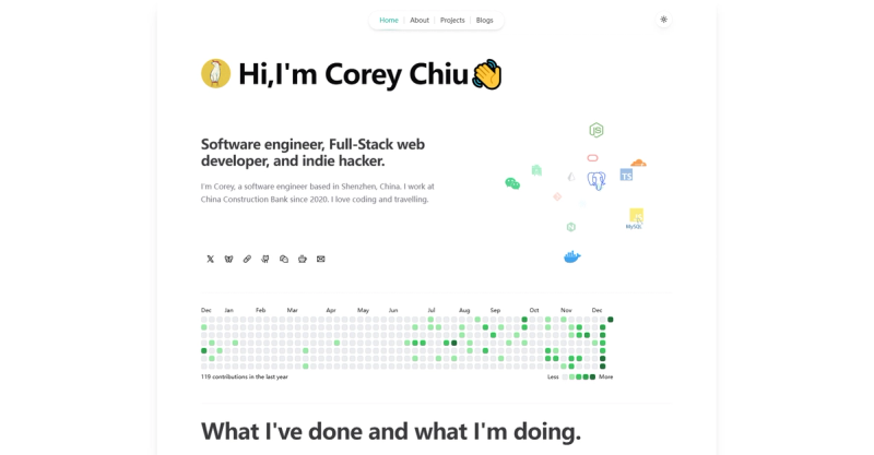 image of Coreychiu Portfolio Template