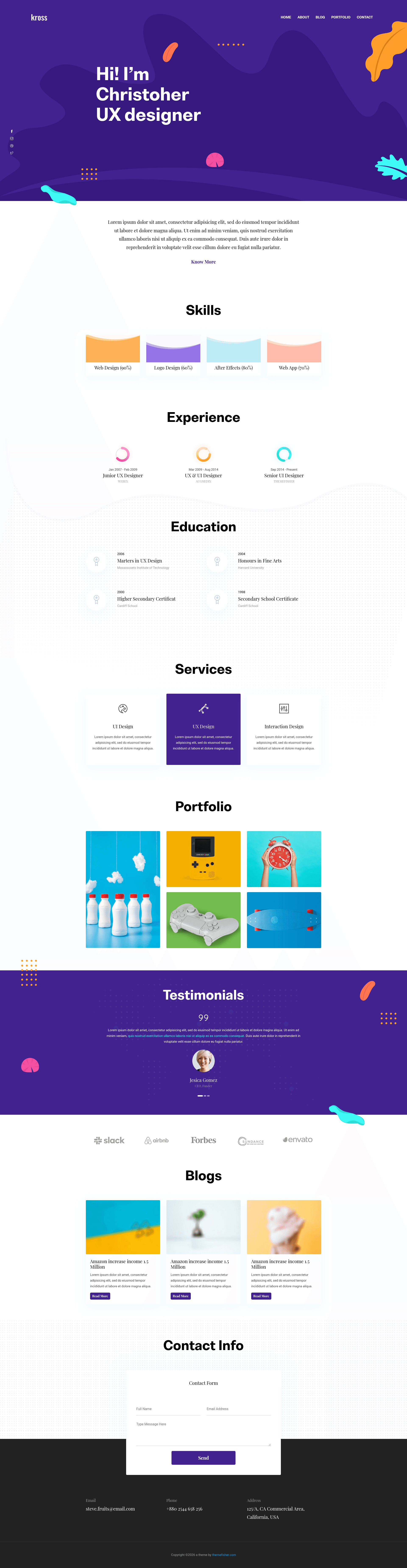 screenshot of Kross on template0.com