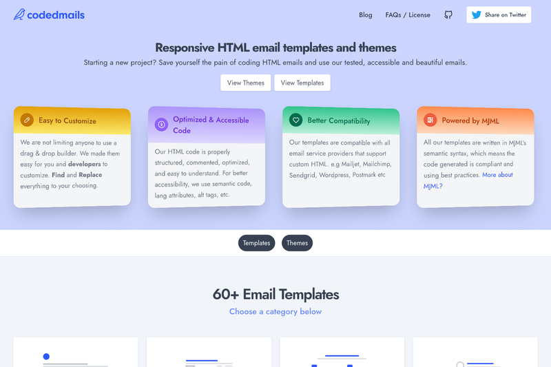 Image for Codedmails on template0.com