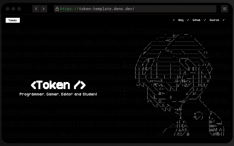 Image for Token Template on template0.com Image for Token Template on template0.com