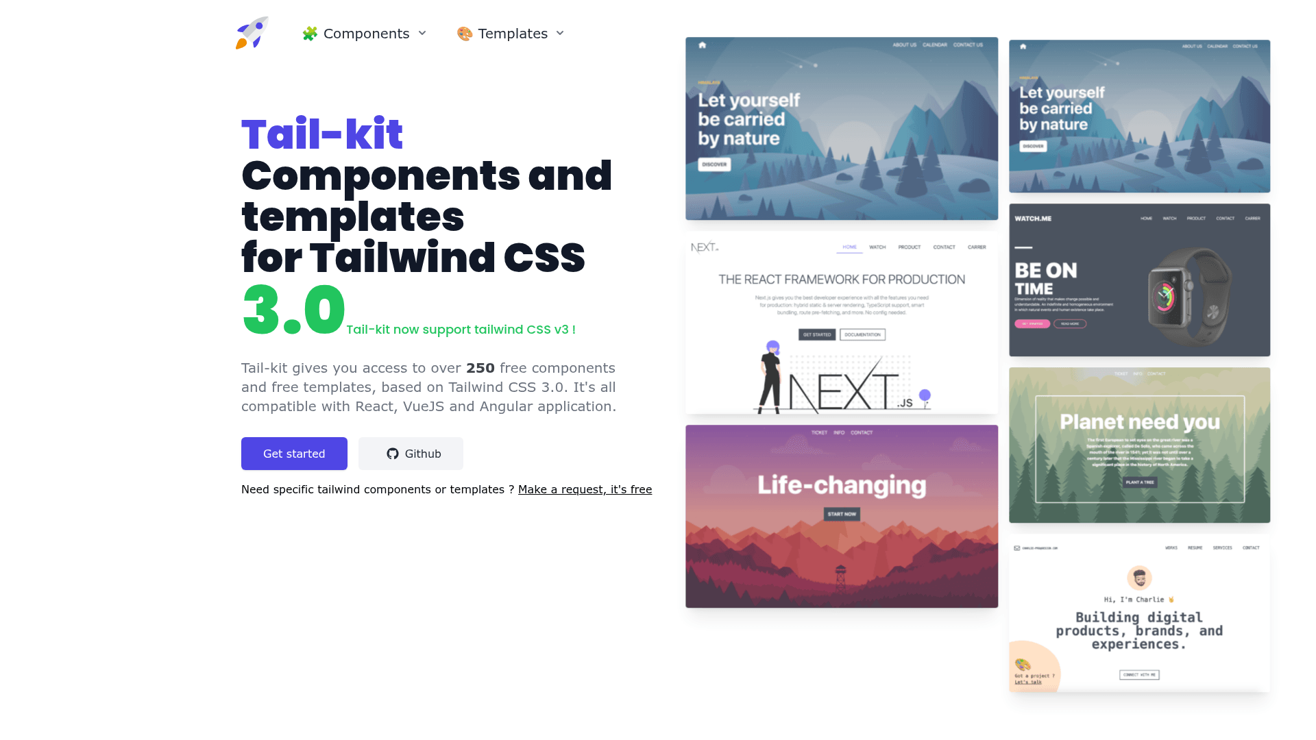 screenshot of Tail-Kit on template0.com