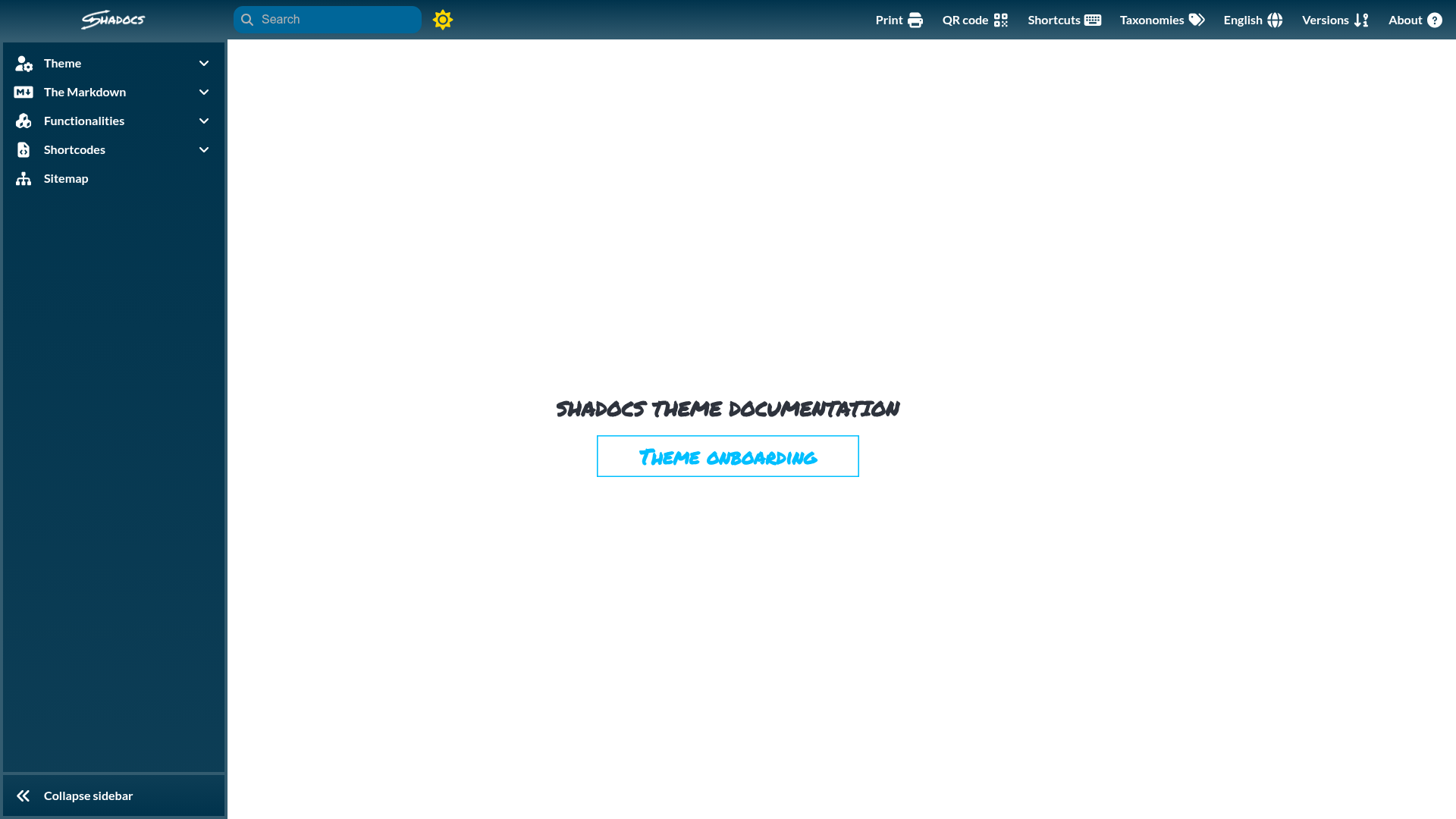 screenshot of Shadocs on template0.com