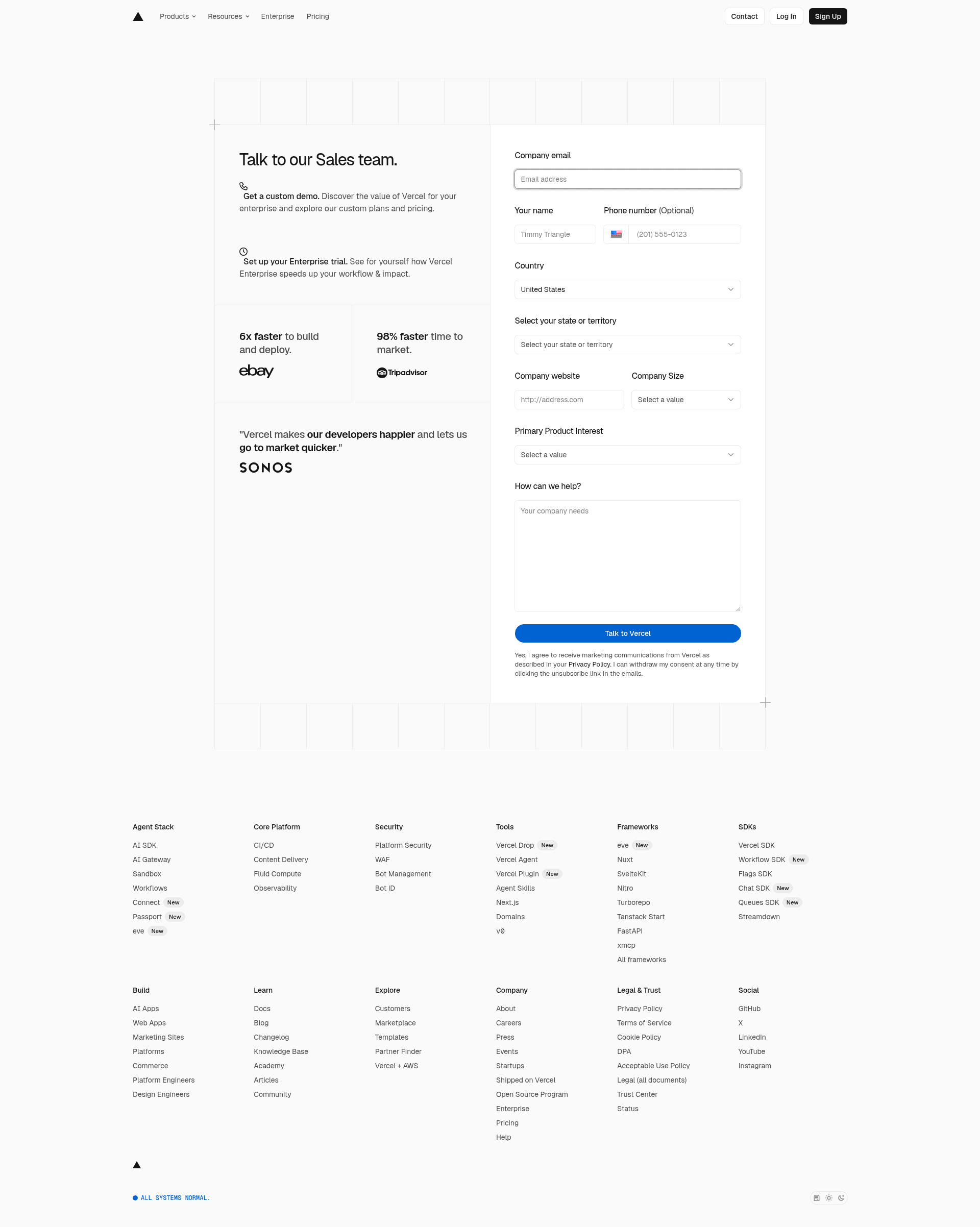 screenshot of Next.js x AI SDK x Kasada on template0.com