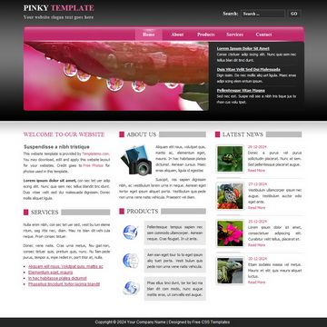 Image for Pinky Template on template0.com Image for Pinky Template on template0.com