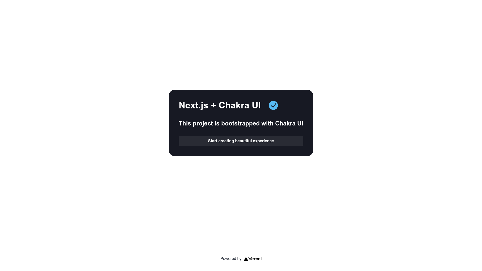screenshot of Next.js Chakra UI Template on template0.com