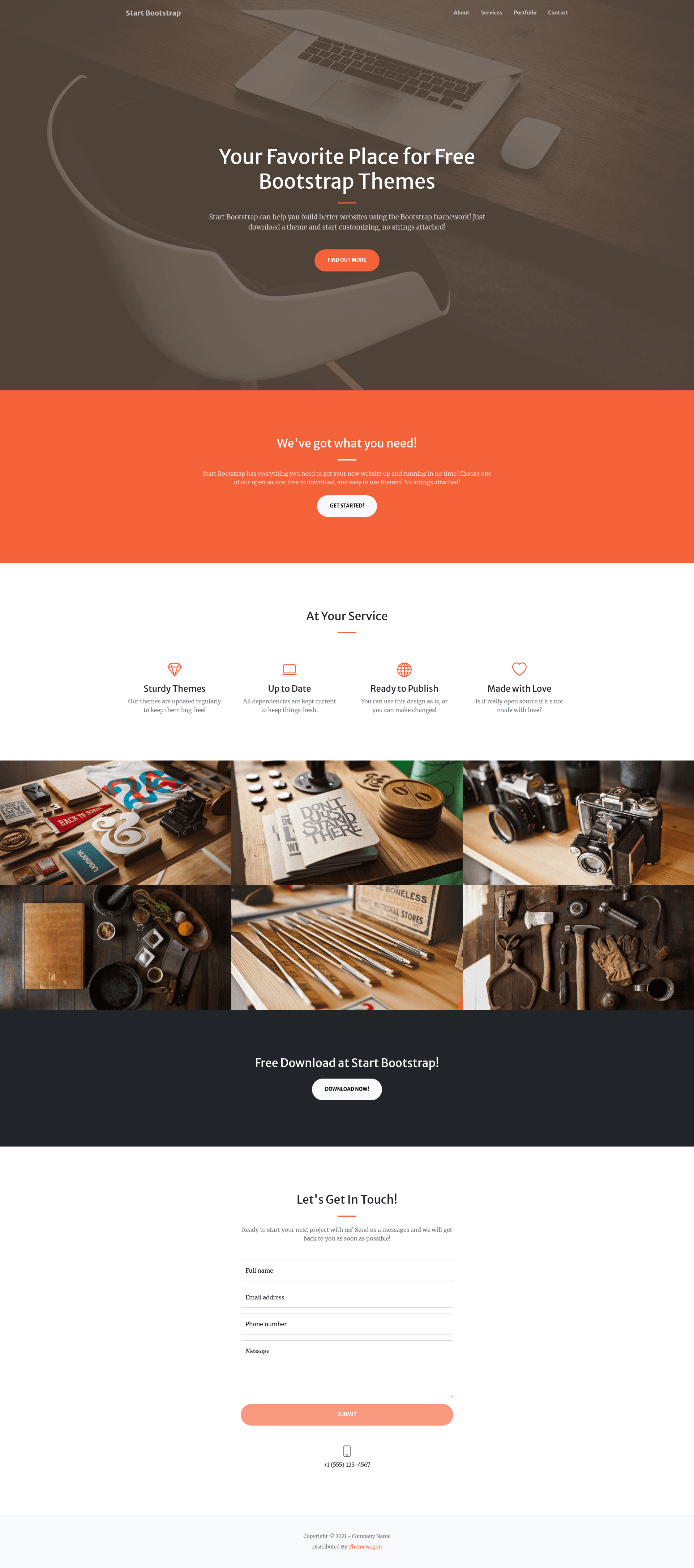 screenshot of Creative on template0.com