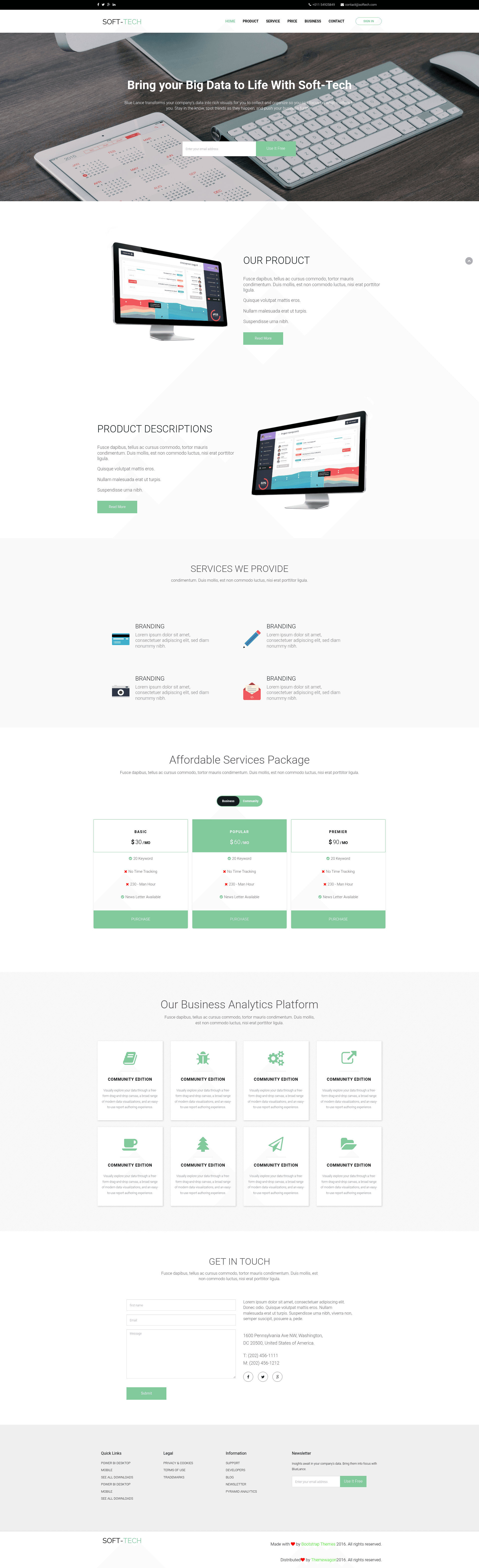 screenshot of Soft-Tech on template0.com