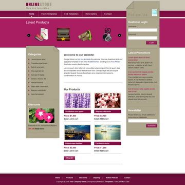 Image for Gadget Store Template on template0.com Image for Gadget Store Template on template0.com