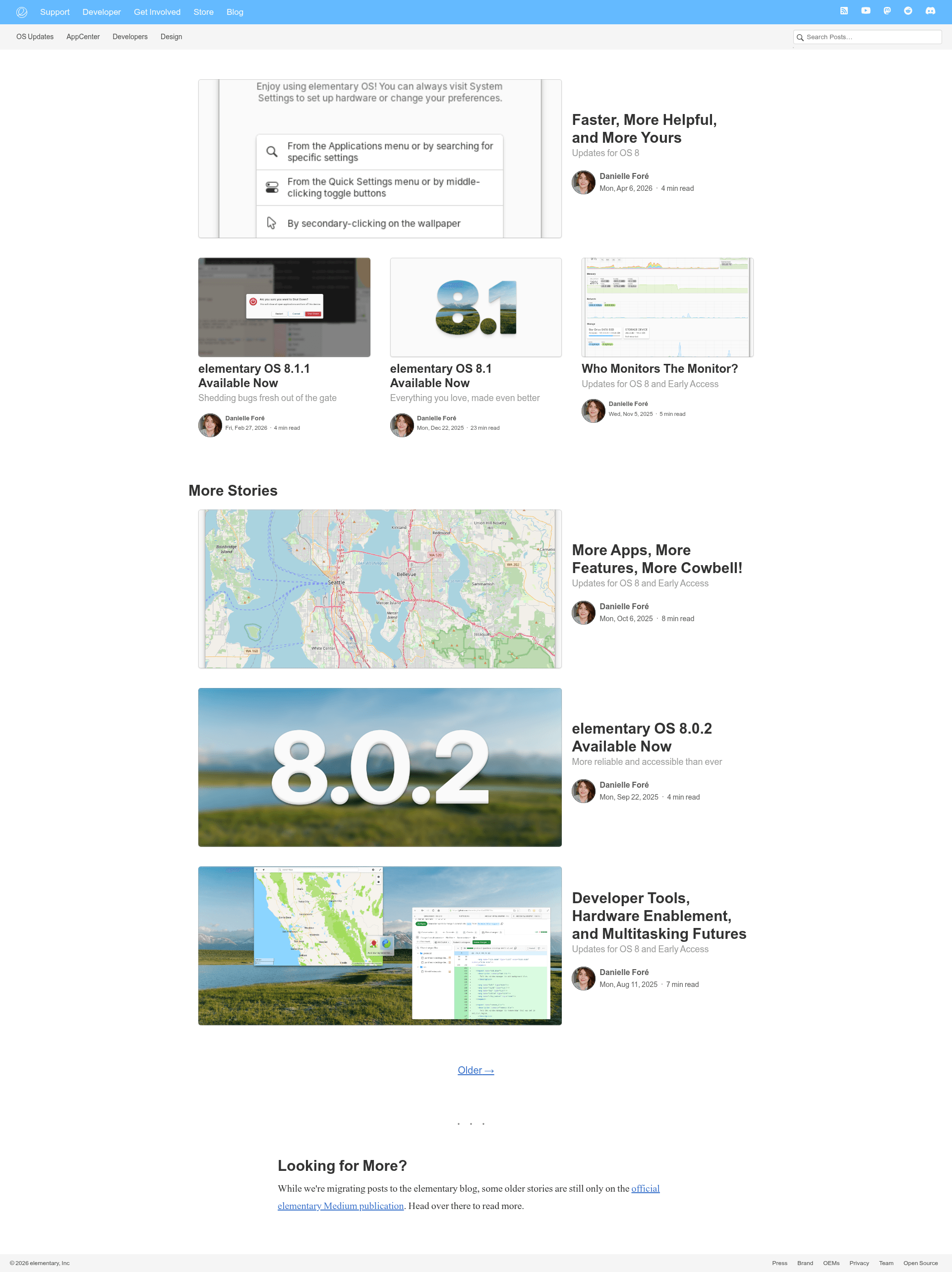 screenshot of Blog Template on template0.com