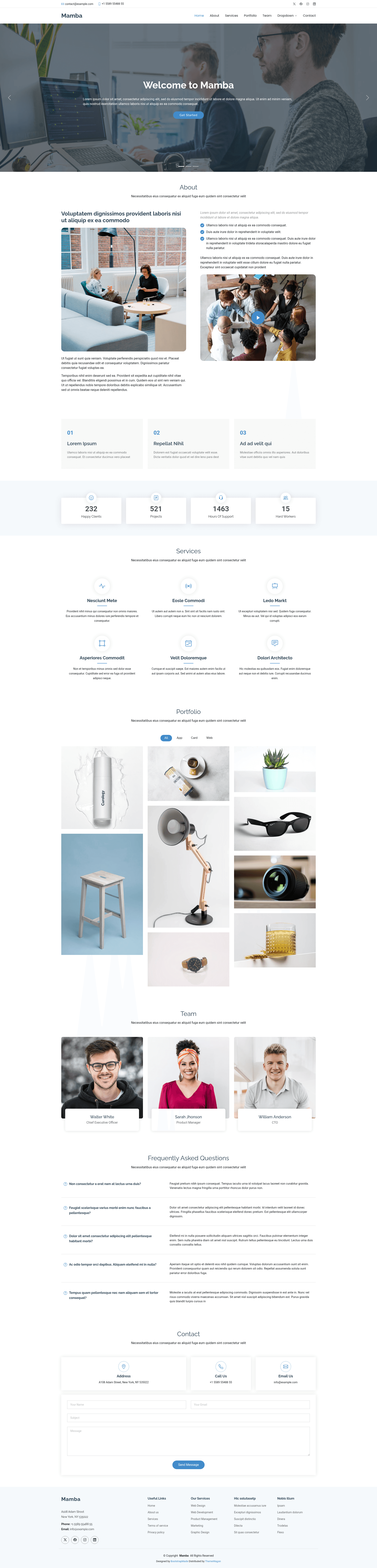 screenshot of Mamba on template0.com