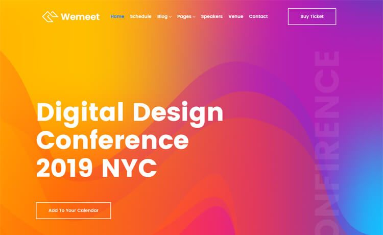 Image for WeMeet – Free Bootstrap 4 HTML5 Event Management Website Template on template0.com Image for WeMeet – Free Bootstrap 4 HTML5 Event Management Website Template on template0.com