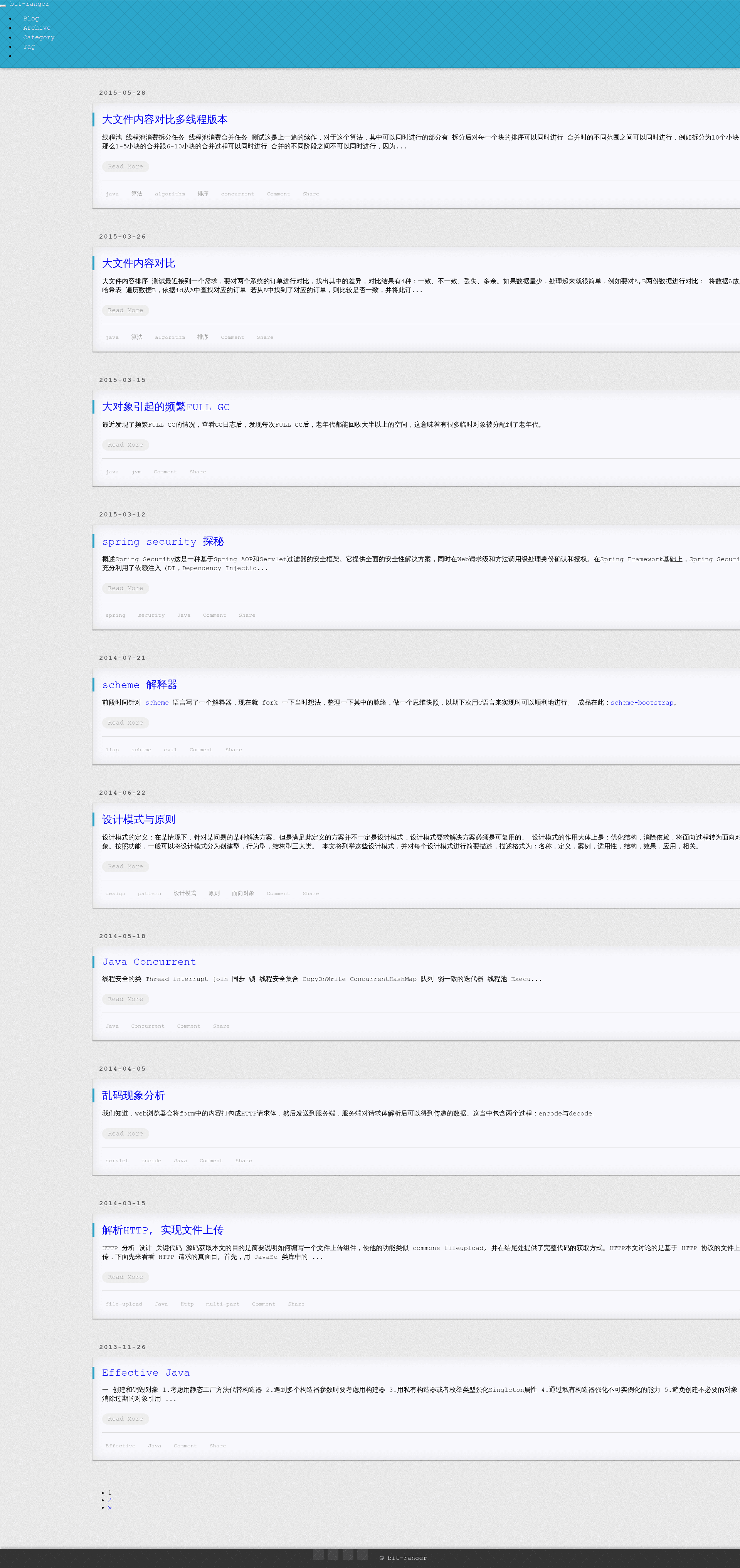 screenshot of Tiffany on template0.com