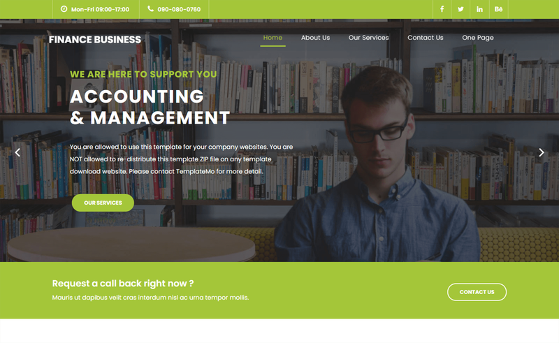 Image for Finance Business on template0.com