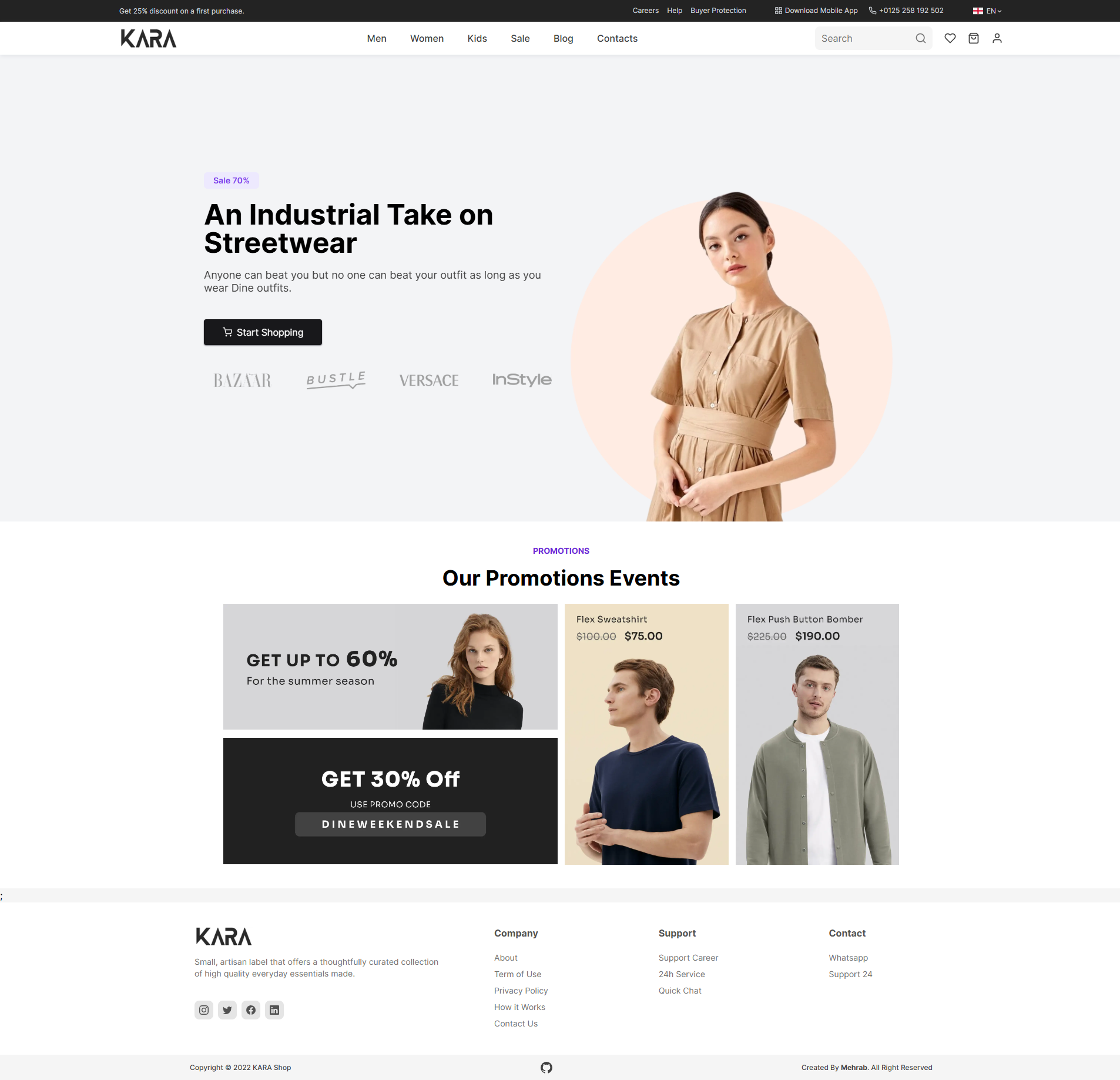 Image for KARA Shop(ecommerce nextjs template) on template0.com