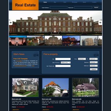 Image for Real Estate Template on template0.com Image for Real Estate Template on template0.com