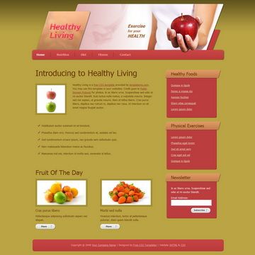 Image for Health Template on template0.com Image for Health Template on template0.com
