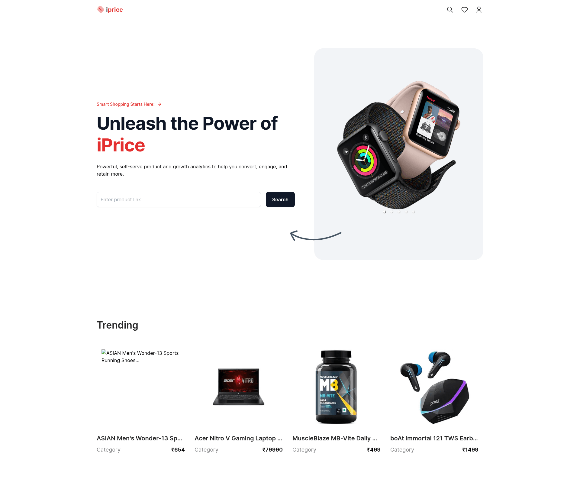 screenshot of Amazon Price Tracker on template0.com