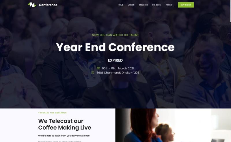 Image for Conference – Free HTML5 Event Website Template with Countdown Timer on template0.com Image for Conference – Free HTML5 Event Website Template with Countdown Timer on template0.com