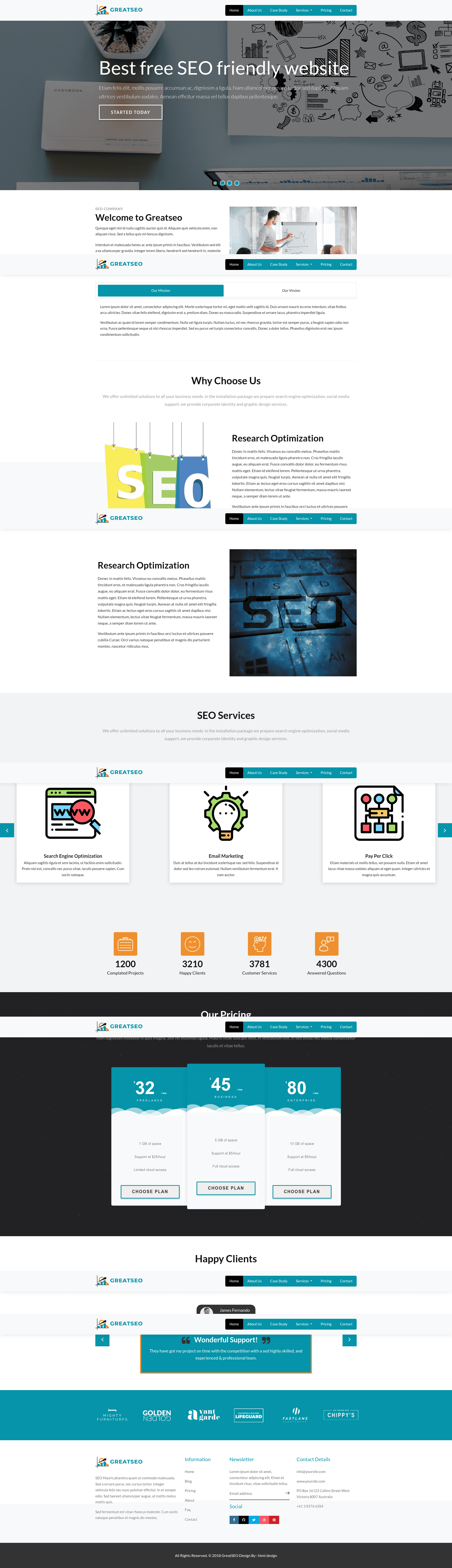 screenshot of GreatSeo on template0.com