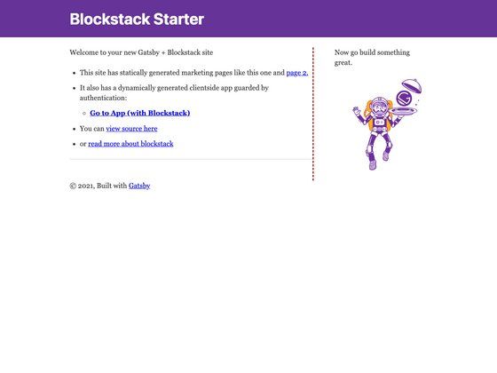 Image for Gatsby Starter Blockstack on template0.com Image for Gatsby Starter Blockstack on template0.com