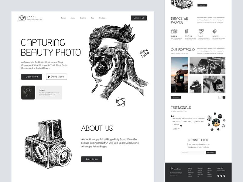 Image for IEranDEV Photography(landing page vue template) on template0.com