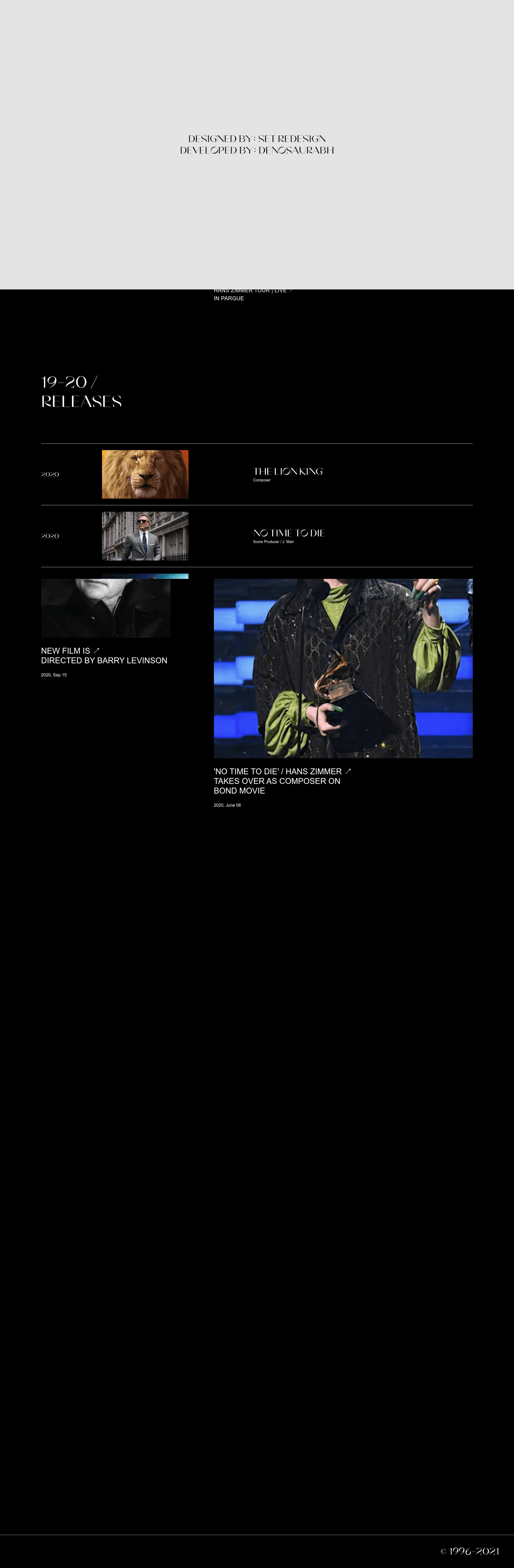 screenshot of Hans Zimmer on template0.com