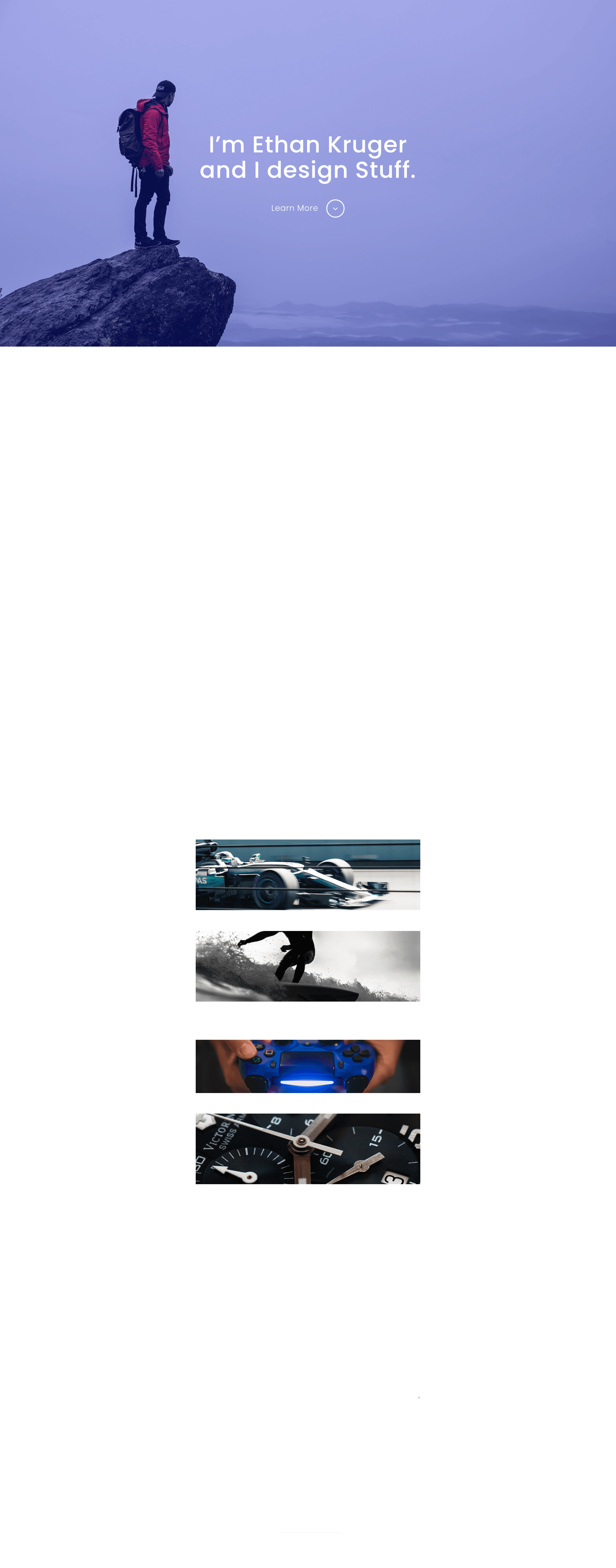 screenshot of Ethan on template0.com