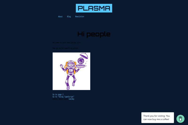 Image for Gatsby Starter Plasma on template0.com Image for Gatsby Starter Plasma on template0.com