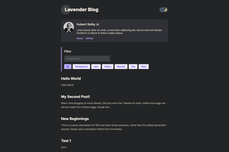 Image for Gatsby Starter Lavender on template0.com Image for Gatsby Starter Lavender on template0.com