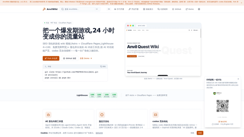 Image for AnvilWiki on template0.com