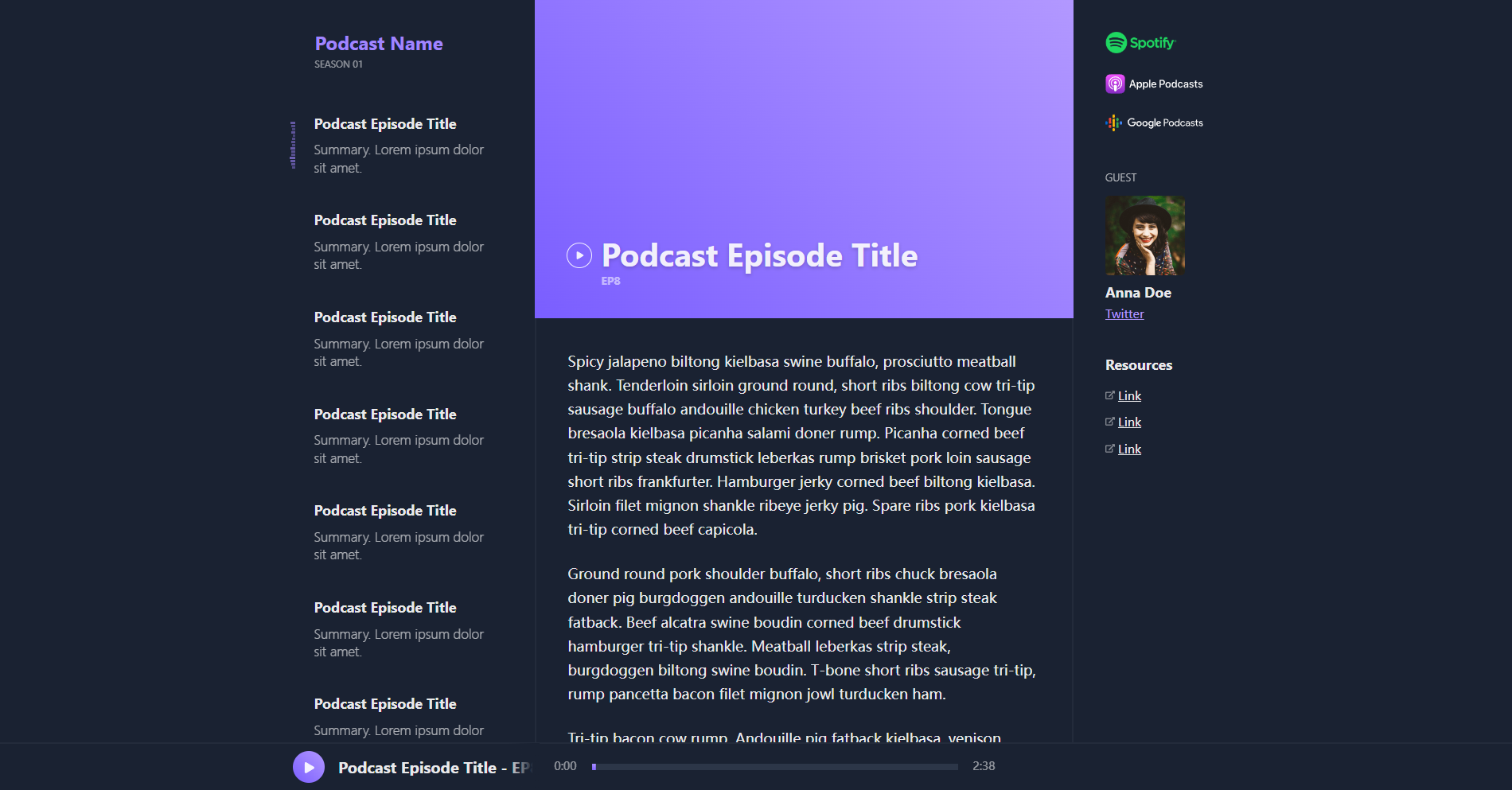 Simplecast preview
