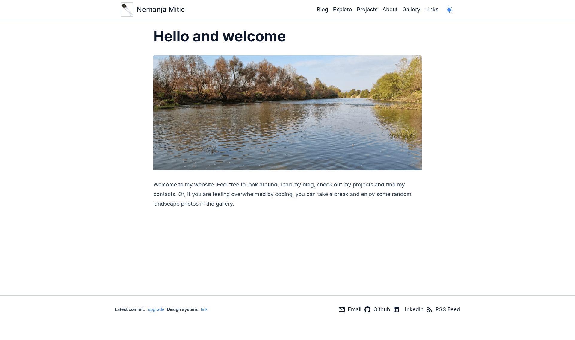 screenshot of Developer blog on template0.com