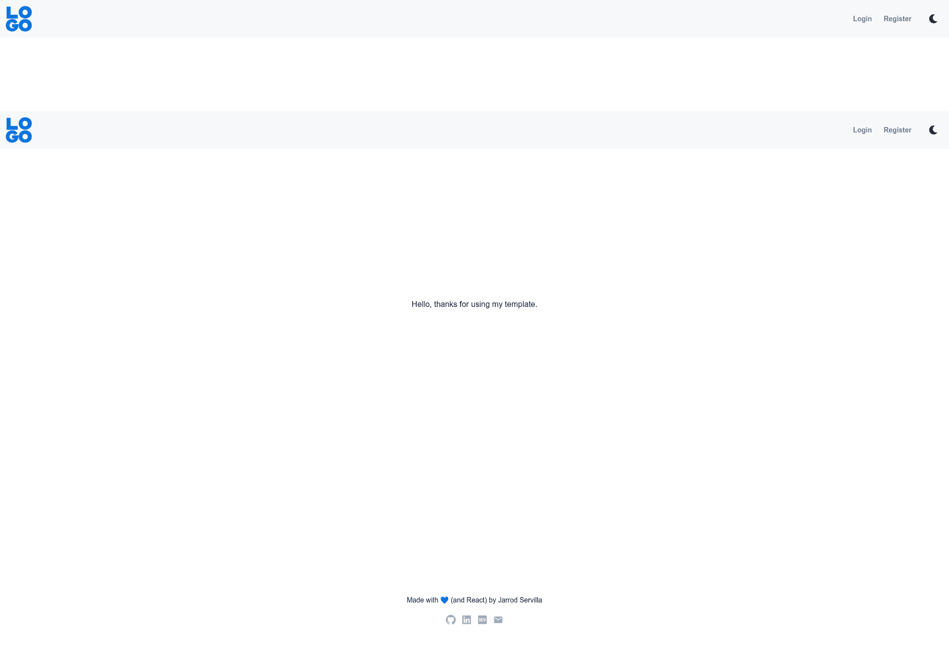 screenshot of Next-Chakra-Template on template0.com