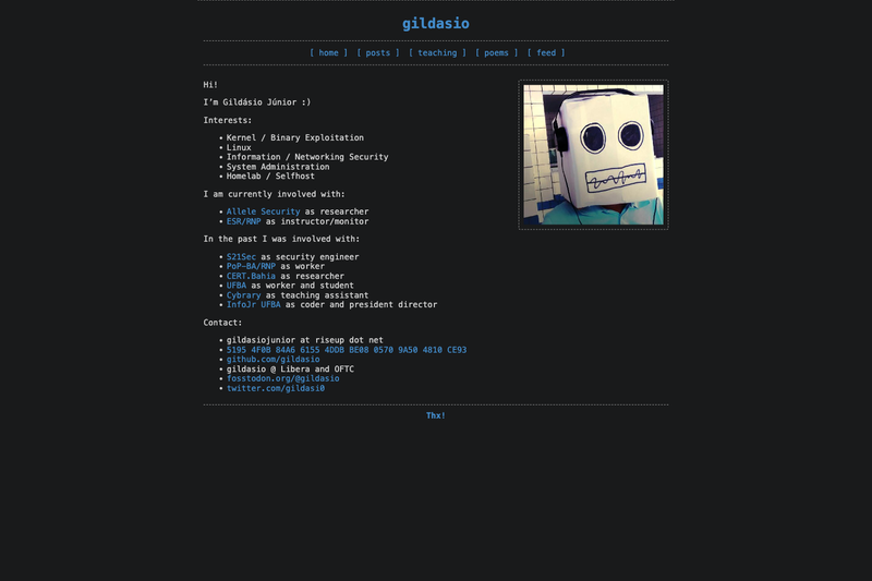 Image for Gildasio.gitlab.io on template0.com Image for Gildasio.gitlab.io on template0.com