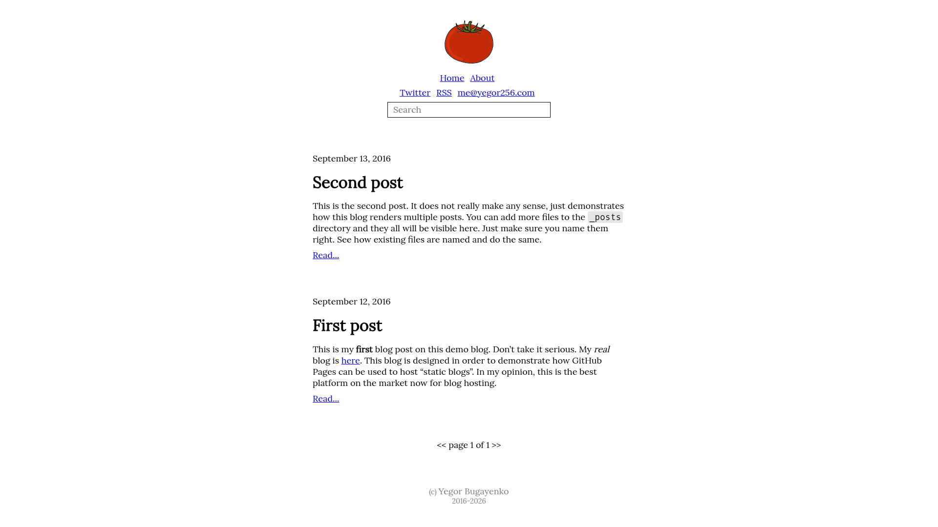 screenshot of Bloghacks on template0.com