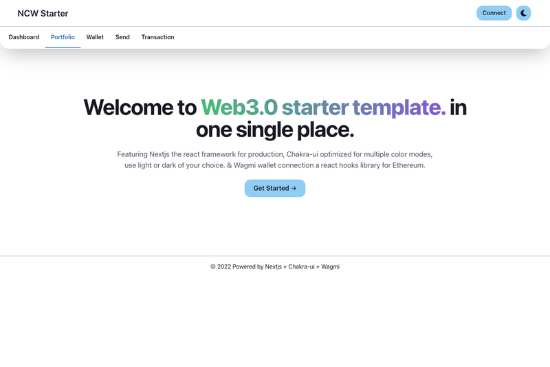Image for Nextjs Chakra Ui Wagmi on template0.com Image for Nextjs Chakra Ui Wagmi on template0.com