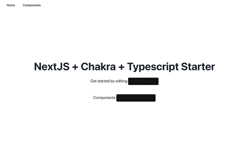 Image for Nextjs Chakra Typescript on template0.com Image for Nextjs Chakra Typescript on template0.com