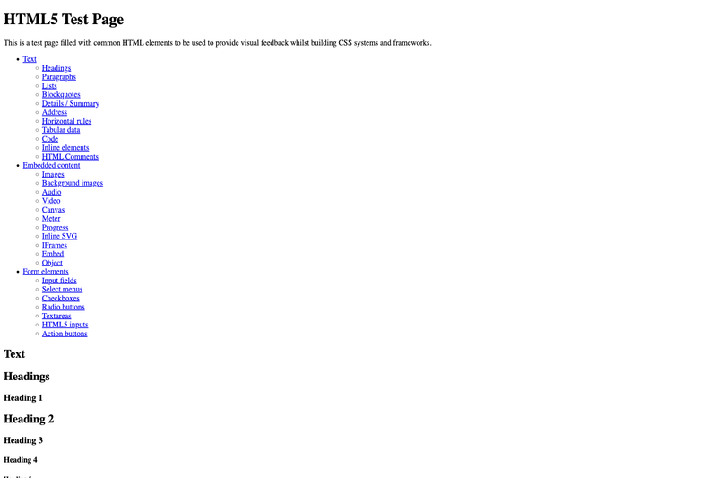 Image for HTML5 Test Page on template0.com