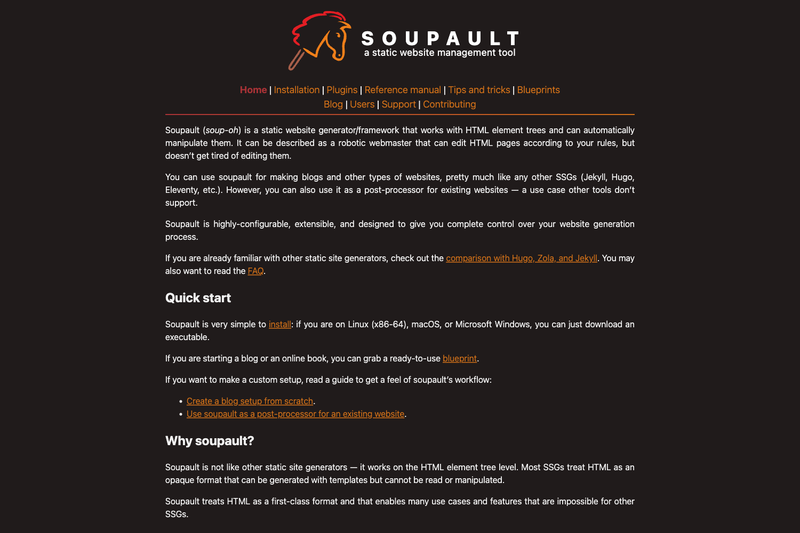 Image for Soupault on template0.com