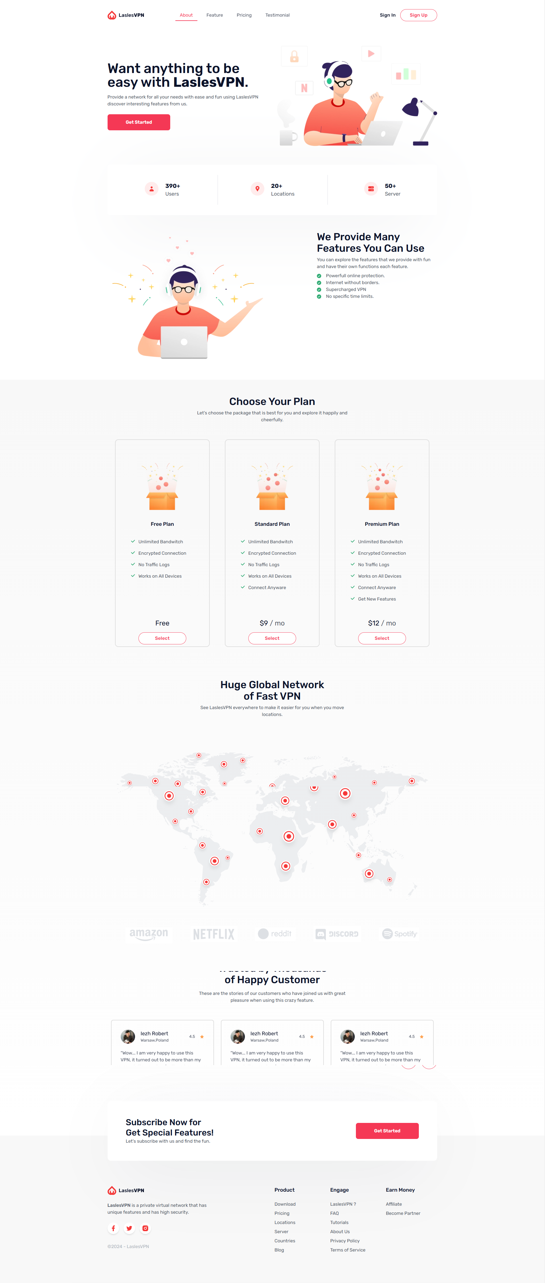 Image for Tailwind VPN Landingpage(business nextjs template) on template0.com