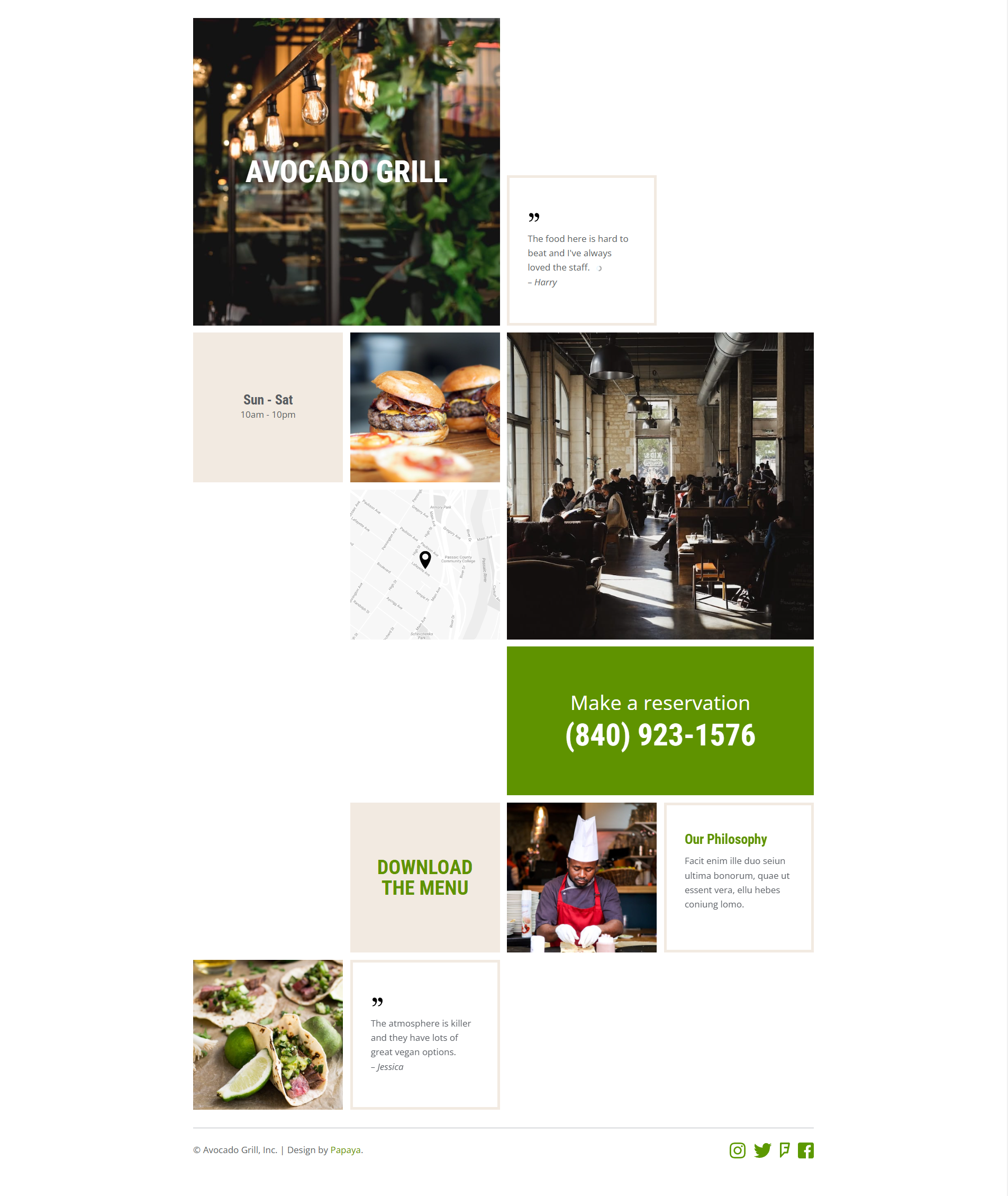 Image for Avocado(hospitality html template) on template0.com