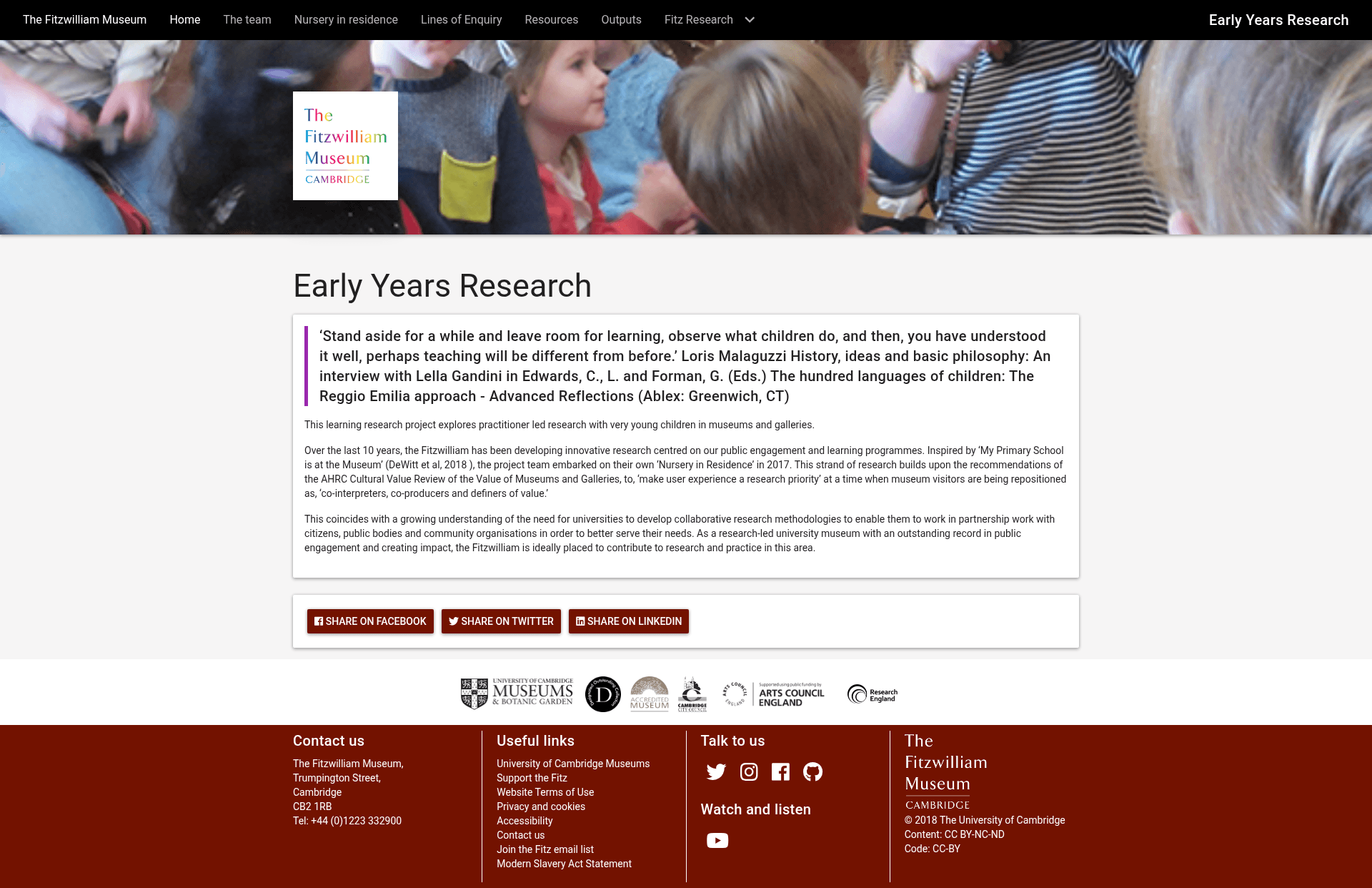 screenshot of Nursery in Residence on template0.com